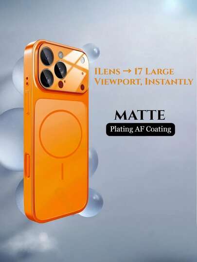 Magnetisk Omedelbar Uppgradering För iPhone 17-Style: Originalt Magnetskal med Stort Fönster Kompatibelt Med 17/16/15/14/13 Air/17 Pro Max – Kompatibelt Med Trådlös Laddning, Matt Textur