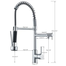 Grifo de cocina - cromo - Ver 4