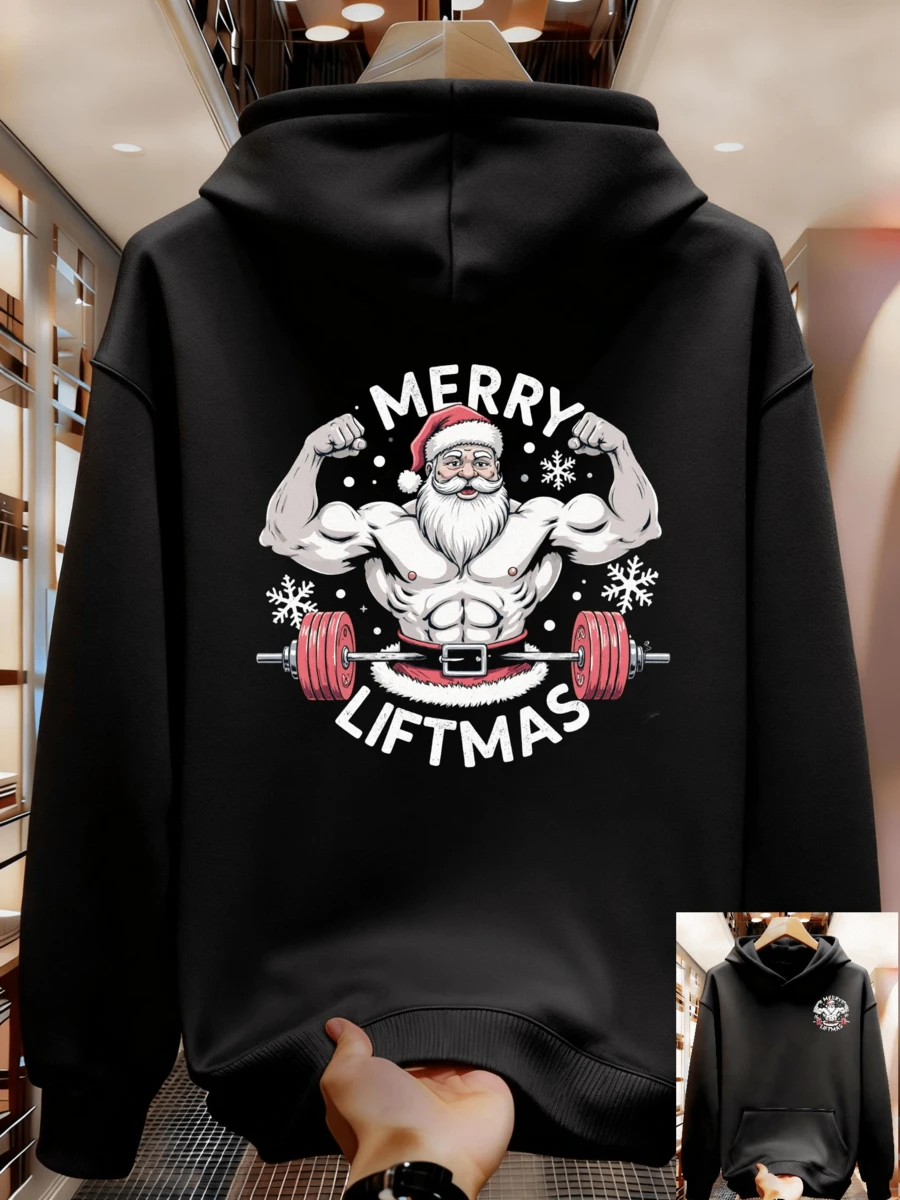 Sudaderas de tela cómoda para hombres - Negro - Ver 1