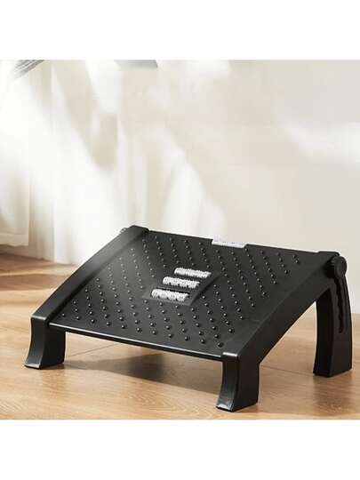 Apoio De Pé Descanso Banquinho Com Massageador Escritório