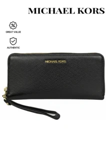 Michael Kors Ví da đeo tay Jet Set Travel cỡ lớn đính đá MÀU ĐEN - màu đen - Xem 1