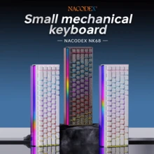 AJAZZ NK68 Wired Mechanical Keyboard, 65% Layout, Comfortable & Quiet Gaming Keyboard, Side-Engraved Profile Keycaps, Hot-Swappable Multicolor Backlighting DIY, Multi-System Plug & Play, Suitable For Gaming And Office Use - AJAZZ Official Authentic Products - View 6