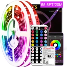 Tira de luces LED RGB 3535, alimentada por USB, regulable, cambio de color sincronizado, control por APP, adecuada para sala de estar, dormitorio, sala de juegos, decoración del hogar - Multicolor - Ver 10