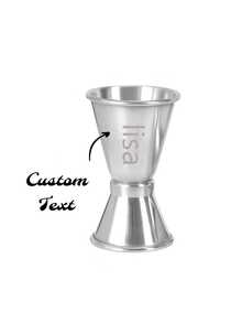 1pc Personalized Engraved Stainless Steel Cocktail Jigger, Customized Cocktail Jigger, Customized Gift For Bartenders, Bartender Exclusive Gift, Silver Party Kitchen Tool - Multicolor - View 8