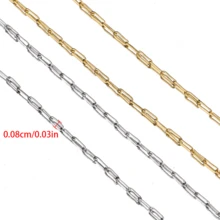 2米/10米 时尚不锈钢超细长十字链串珠链，适用于DIY项链手链首饰制作 - H2450 - 查看 2