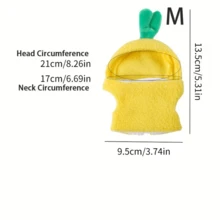 1pc Bird Clothes, Pineapple/Rabbit Shape, Hook And Loop Design For Easy On And Off, Two Styles, Suitable For Parrots And Other Small Birds,Unique Designs, Exquisite Craftsmanship,Bird Supplies,Bird,Bird Clothes,Bird Costumes - Multicolor - View 6