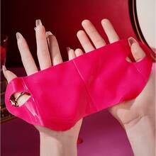 1/3/4 Pcs Red V-Shaped Lifting Face Mask, With Lifting Chin Effect; Hydrogel Face Mask With Ear Hooks, Can Be Used As Lifting Bandage - Multicolor - View 8