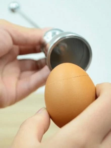 1件套鸡蛋剥壳器，鸡蛋剥壳器，鸡蛋切割器，蛋壳去除器，配套不锈钢鸡蛋切割器，厨房好帮手 - 彩色 - 查看 6