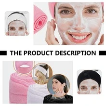 1pc Adjustable Elastic Spa Headband, Makeup Shower Wrap Towel, Sports Hair Band - Multicolor - View 5