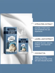 Champú para mascotas, baño limpiador suave para gatos y perros, gel de ducha hidratante y nutritivo - Multicolor - Ver 5