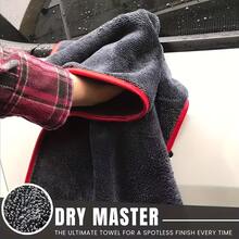 Toalla de secado de microfibra suave y de alta calidad para automóviles, súper absorbente y libre de rayones, adecuada para la mayoría de los artículos - Rojo y negro - Ver 2