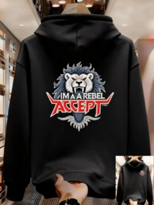 Sudaderas de pareja estilo urbano - Negro - Ver 1
