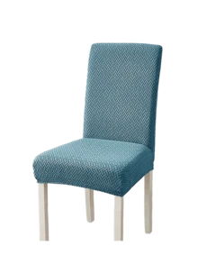 1pc/4pcs/6pcs Abstract Pattern Solid Color L-Shaped Chair Cover, Home Dust-Proof Elastic One-Piece Chair Cover, Nordic Modern Minimalist Universal Style, Suitable For Living Room, Dining Room, Bedroom Home Decor - Lake Blue - View 11