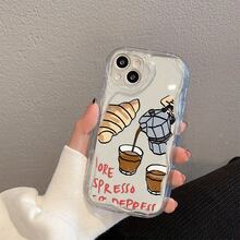 Esta funda para teléfono con diseño de ondas de café, pan y crema compatible con los modelos 16 Pro, 16, 15 Pro, 14 Plus, 13, 12 Pro, 11 Pro y X XS. una excelente opción para cumpleaños, aniversarios, regalos para novios, amigos o incluso para darte un capricho. La funda duradera, delgada y tiene una apariencia elegante. - transparente - Ver 10