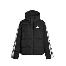 Adidas ESSENTIALS Women's Down-Filled Hooded Jacket In Black - Black - View 9