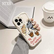Esta funda para teléfono con diseño de ondas de café, pan y crema compatible con los modelos 16 Pro, 16, 15 Pro, 14 Plus, 13, 12 Pro, 11 Pro y X XS. una excelente opción para cumpleaños, aniversarios, regalos para novios, amigos o incluso para darte un capricho. La funda duradera, delgada y tiene una apariencia elegante. - transparente - Ver 3