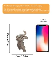 1pc Cute Climbing Elephant Flowerpot Hugger Figurine Resin Hanging Cup Elephant Statue Flowerpot Decoration For Family Garden Fence Balcony Patio Lawn Courtyardgarden Sculptures & Statues - Multicolor - View 9