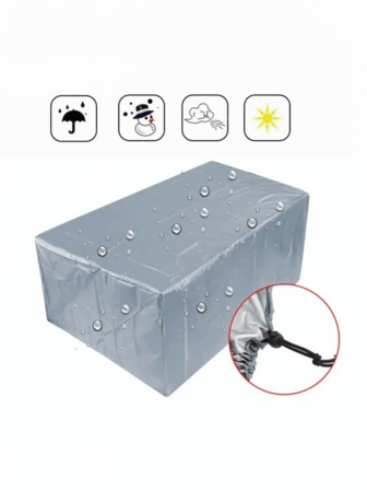 Outdoor Furniture Cover, Waterproof, Rain, Snow, Dust, Wind And UV Resistant, Oxford Cloth Garden Lawn Patio Furniture Cover, Black