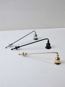 1pc Short/Long Handle Metal Candle Snuffer, Candle Shade, Candle Tool, Candle Holder, Candle Extinguisher, Home Decor, Wick, Candle Bell, Candle Extinguisher, Candle Accessories, Designed Specifically For Extinguishing Candles, Enhancing Romantic Home Decor Ambiance, Classic Style, Exquisite Craftsmanship - Multicolor - View 12