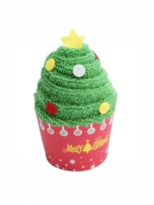 1pc Christmas Towel Gift - Unique Party Favor, Thoughtful Holiday Gift, Adorable Soft Towel - Essential Supplies For A Memorable Christmas Party Celebration - Multicolor - View 5