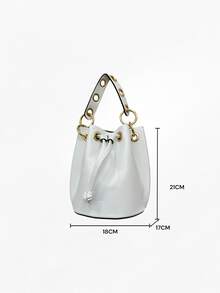 Borsa a tracolla da donna - Bianco - Visualizzare 4