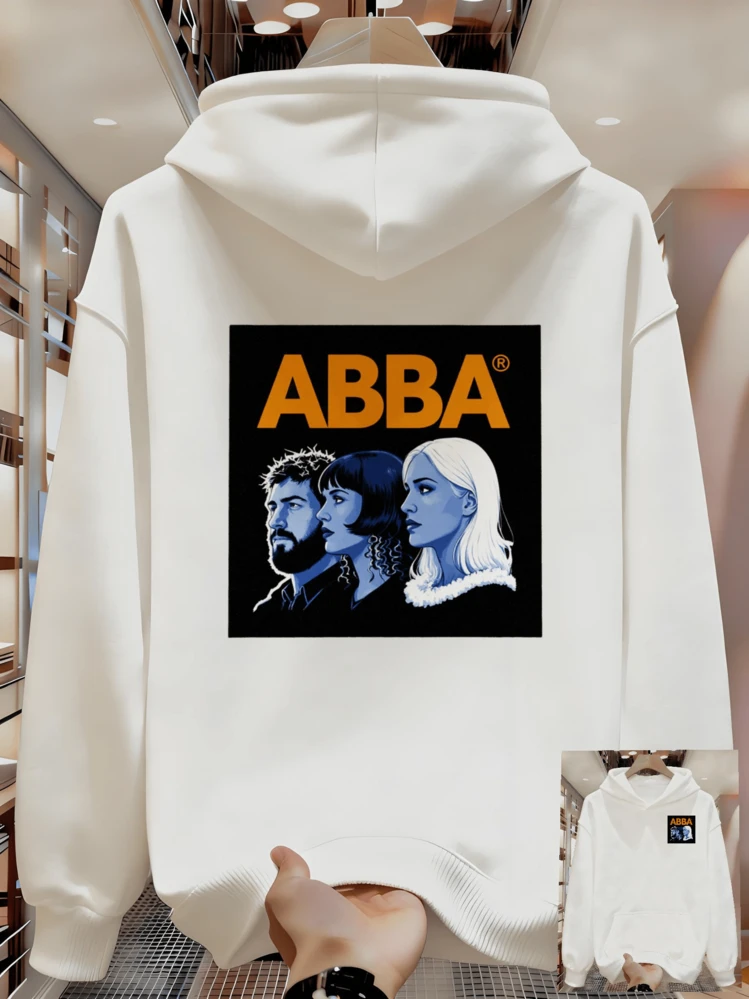 Sudadera con capucha para hombres universitarios de alto rendimiento, perfecta para actividades de club Herren - Blanco - Añade 1