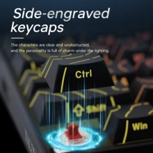 AJAZZ NK68 Wired Mechanical Keyboard, 65% Layout, Comfortable & Quiet Gaming Keyboard, Side-Engraved Profile Keycaps, Hot-Swappable Multicolor Backlighting DIY, Multi-System Plug & Play, Suitable For Gaming And Office Use - AJAZZ Official Authentic Products - View 8