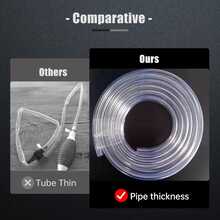 Portable Multipurpose PVC Suction Pump With Flexible Hose - Suitable For Natural Gas, Oil, Water And Fuel Transfer, Compact Design With Adjustable Flow Control Knob, Black And White, Fuel Transfer Pump | Compact Design Pump | Durable PVC Material, Fuel Transfer Pump - Black and White - View 8