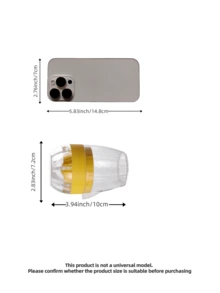 1 便携式多功能橙汁机 - 高效手动柠檬榨汁机，易挤压设计，易于榨汁，无需用电，适用于厨房、餐厅、家庭使用、户外、万圣节、圣诞节、感恩节物品，节省厨房空间 - 新鲜果汁爱好者必备的厨房工具，榨汁机，柠檬挤压，厨房配件