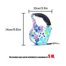 LANGXINGCS 1pc Expandable Pet Leash, Cute Patterned Dog Leash, Multi-Style Retractable Cat Leash, Suitable For Small, Medium And Large Cats And Dogs - Multicolor - View 2