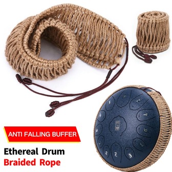 12"/14" เชือกป่านถักมือสำหรับตกแต่งแฮงดรัม, กันชนแฮงดรัม/ของตกแต่งแฮงดรัม