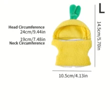 1pc Bird Clothes, Pineapple/Rabbit Shape, Hook And Loop Design For Easy On And Off, Two Styles, Suitable For Parrots And Other Small Birds,Unique Designs, Exquisite Craftsmanship,Bird Supplies,Bird,Bird Clothes,Bird Costumes - Multicolor - View 7