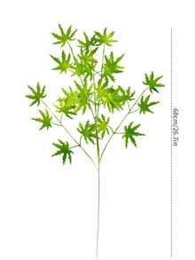 1/2/3 件装 68 厘米仿真植物，绿色枫叶，仿桉树叶，适用于墙面、客厅、卧室、婚礼、派对装饰、桌面摆设。家居、书桌装饰、厨房、婚礼、餐桌、中心摆件、办公室、花园、户外、房屋、庭院装饰，适合春、夏、秋、冬四季。 - 綠色 - 查看 3