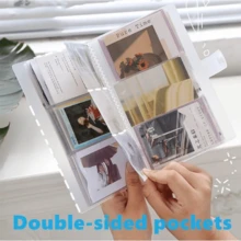 3-Inch Storage Album, Small Card Storage Album, Business Card Book, Back To School, School Supplies - 透明 - 查看 2