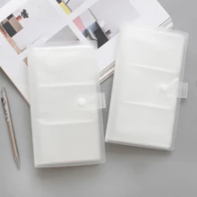 3-Inch Storage Album, Small Card Storage Album, Business Card Book, Back To School, School Supplies - 透明 - 查看 8