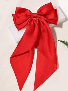 1/5/10/20PCS Large Bow Hair Clip, Women's Hair Accessory, Red, Cute And Elegant, Stylish Hair Accessory, Suitable For Everyday Activities And Parties. A Red Autumn/Winter Themed Hair Accessory, Suitable For Everyday Activities, Parties, And As A Christmas Gift. A Cute And Elegant Women's Hair Accessory., Claw Clips, Hair Slide, Hair Barrettes, Head Accessories, Hair Accessories For Women - Red - View 3