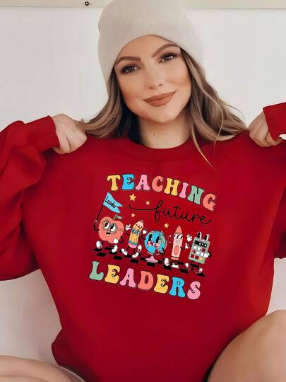 Comfort Teaching Future Leaders Shirt, Groovy Teacher Shirt, Cute Teacher Shirt, Kindergarten Teacher Tee, Back To School Gift Sweatshirt