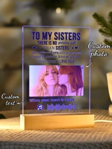 Customized Spotify-Themed Decorative Plaque, Personalized Gift, Customized Photo, Customized Gift, For Him, For Her, Customized Frame, For Boyfriend, Girlfriend, Couple, Wife, Women, Father's Day, Mother's Day, Anniversary, Birthday - 9 Large Rectangular Stands - Without Music+ - View 7