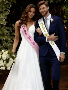 LICVIC Customized Birthday Sashes With Text, Personalized Sashes, Bachelor/Bachelorette Party Sashes, Birthday Queen Sashes, Retirement Sashes, Ribbon Belts. - Style a - View 6
