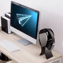 1 Set Acrylic Headphone Stand, Multi-Function Transparent Headphone Hanger Rack, Suitable For Gaming Headsets - Multicolor - View 3