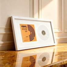 8x16 英寸 CD 和封面展示框 - 黑/白，非常适合展示黑胶唱片、CD 和专辑封面收藏，可用作墙框、相框、墙面装饰、家居装饰、圣诞装饰。 - 彩色 - 查看 4