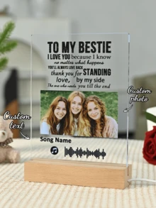 Customized Spotify-Themed Decorative Plaque, Personalized Gift, Customized Photo, Customized Gift, For Him, For Her, Customized Frame, For Boyfriend, Girlfriend, Couple, Wife, Women, Father's Day, Mother's Day, Anniversary, Birthday - 9 Large Rectangular Stands - Without Music+ - View 8