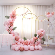 Lislark Large Wedding Arch Door Backdrop Stand Flower Display Frame Backdrop Metal Rack, 3 Size Choice - Gold (6FT) - View 3