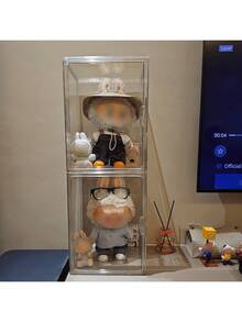 1pc Transparent Display Case, Suitable For Large Plush Toys, Acrylic Clear Display Cabinet, Candy Decor Storage Box, Used For Organizing And Displaying Plush Toys, Dust-Proof And Waterproof Storage - Multicolor - View 10