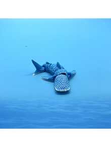 3D-Printed Movable Hammerhead Shark Toy - Flexible Joints For Stress-Relieving Desktop Decoration | Colorful Marine Animal Gift, Suitable For Office Workers And Shark Enthusiasts - Multicolor - View 11