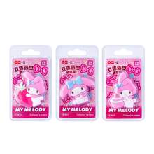 Sanrio Kuromi Officially Licensed Eraser 3ps Cute Kuromi Character High Quality Strong Erasing Power No Marks Less Flakes Unique Shape Eraser For Family Friends Sisters Birthday Gift