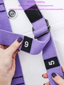 This Yoga Hanging Rope, With Its Stylish Home Decor And Adjustable Buckles, Is Made Of Soft And Durable Material. It Allows For Multi-Functional Training, Including Backbends, Handstands, Stretching, Splits, And Fitness Swings. Fitting Various Home Spaces, It's Suitable For Home Yoga, Dance Practice, And Everyday Fitness. - Multicolor - View 10