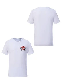 Customized Text Loose T-Shirt For Valentine's Day, Personalized Family Gathering, Group Outfit, Customize Your Text And Photos/Couples/Family/Pets/Friends, Autumn Clothes, Autumn Tops, Women's Tops, Autumn Women, White Tops, Holiday Gift, Valentine's Day Gift, Anniversary Gift, Wedding Gift, Best Friend Gift, Music Festival Women's Wear, Valentine's Day - White - View 3