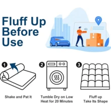 Extra Large Bamboo Fiber & Viscose Fiber Mattress Topper, Thick Pillow-Style Mattress Pad, Soft & Breathable, Relieves Back Pain