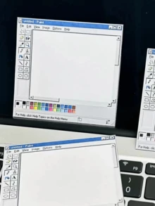 50pcs Retro Computer Graphic Design Memo Pad, Creative High-Quality Student DIY Notes, Message Paper Notepad